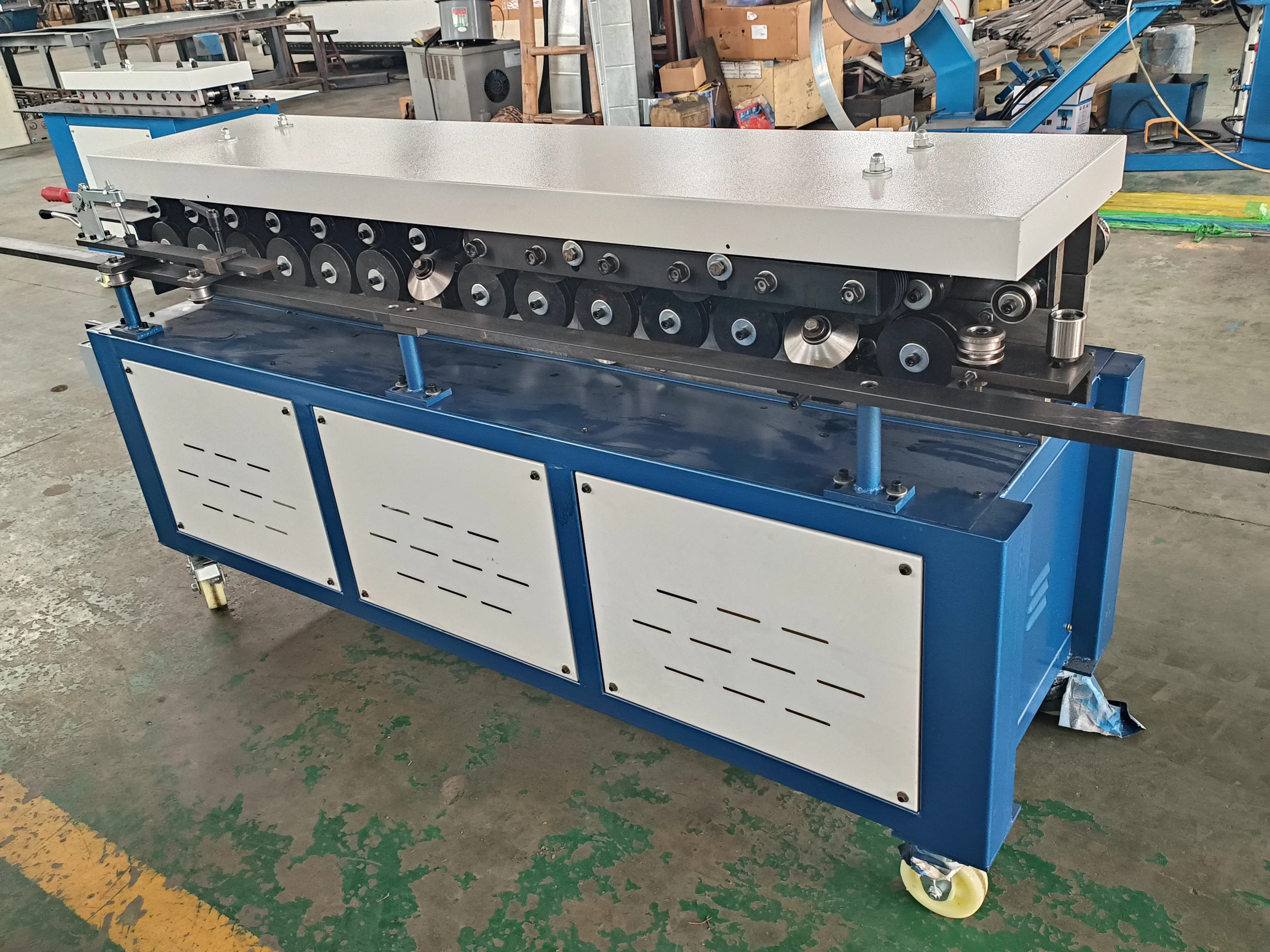 Duct production equipment manufacturer T-12 TDF steel flange forming machine From China