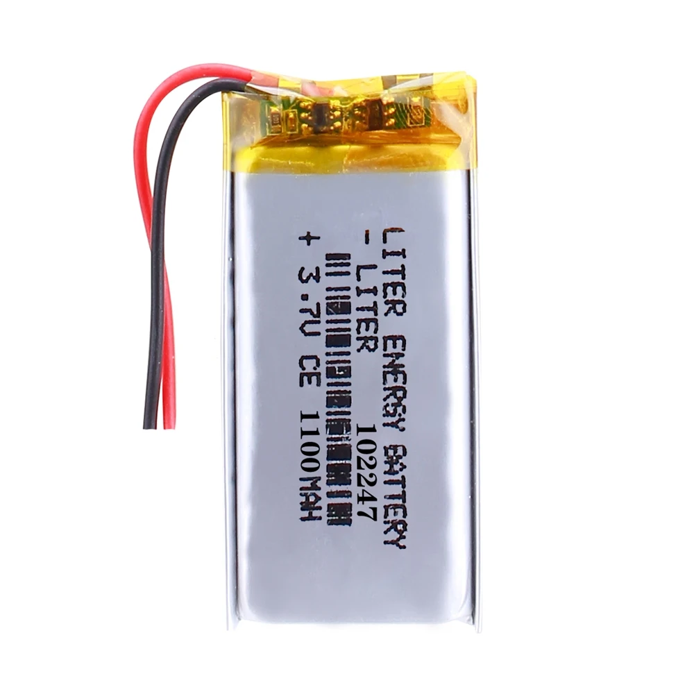 High Density Lithium ion Battery 3.7V 1100mah 102247 for Digital Devices