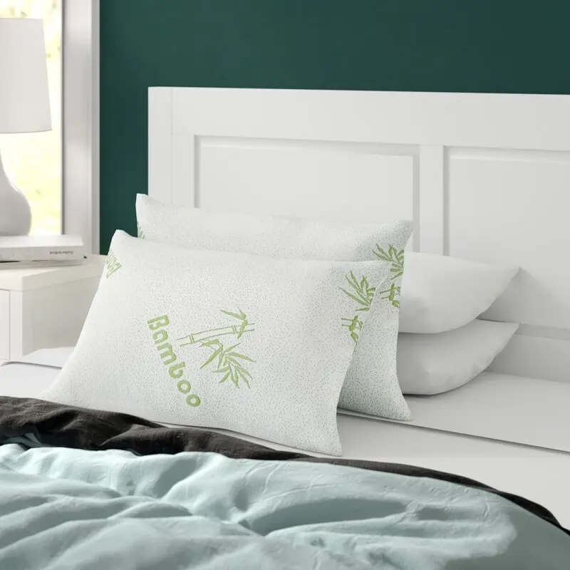 Original Bamboo Fiber Cover Memory Foam Pillow Support Neck Fatigue Neck Pillow