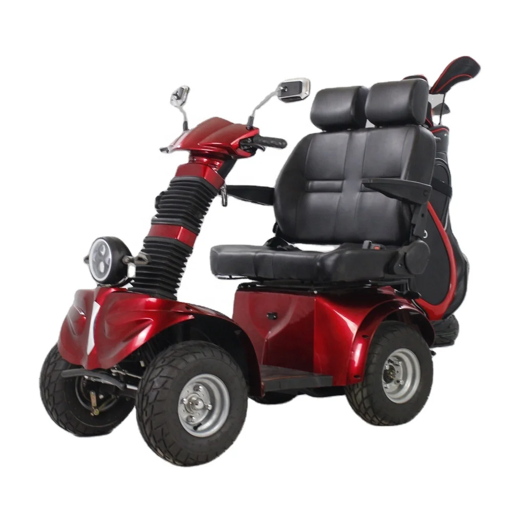 2021 Factory Direct 800W Double Seat Electric 4 Wheel Scooter,Disabled Scooter With Backpack(ES-038)
