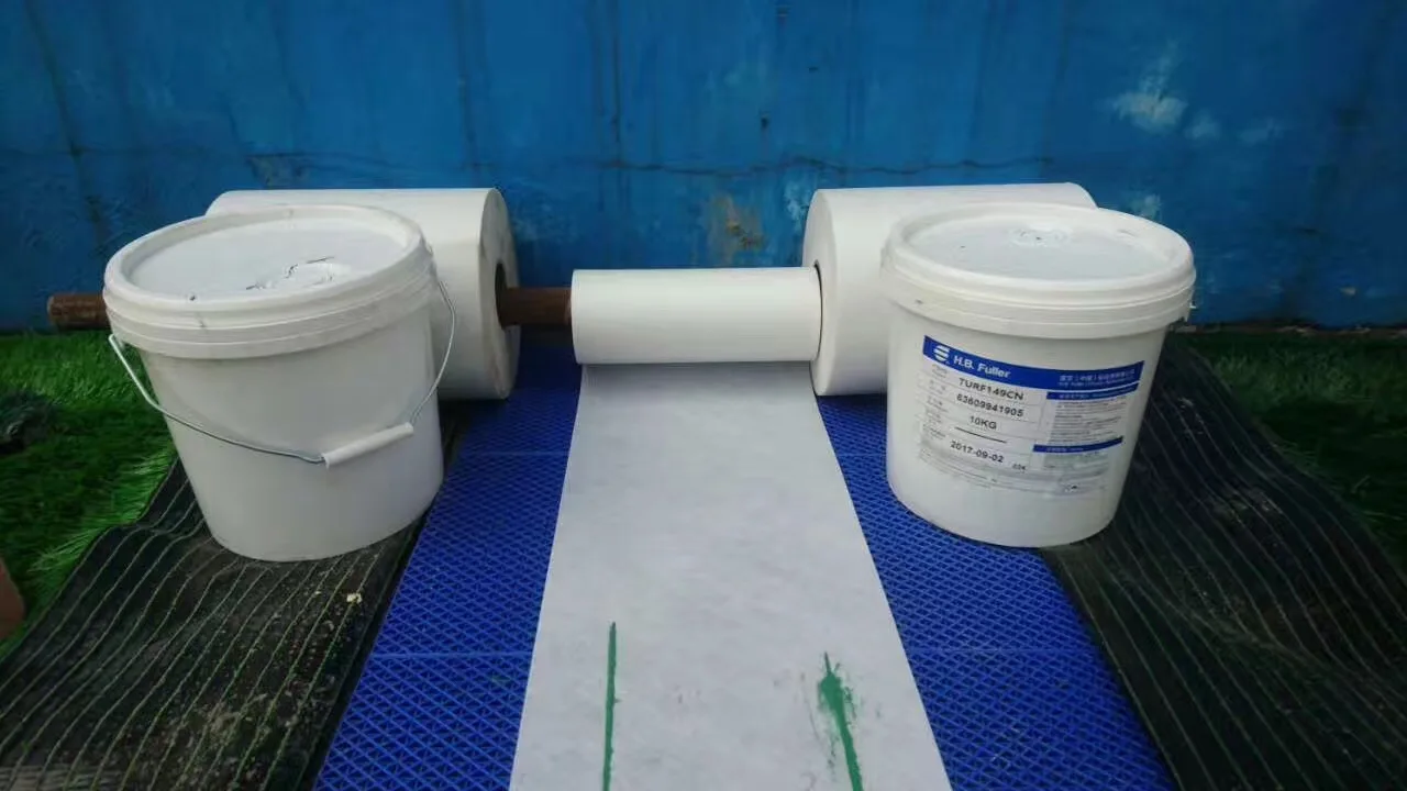 White color PP+non-woven cloth  joint tape seaming seam tape for artificial grass  installation (30cm, 25cm wide)