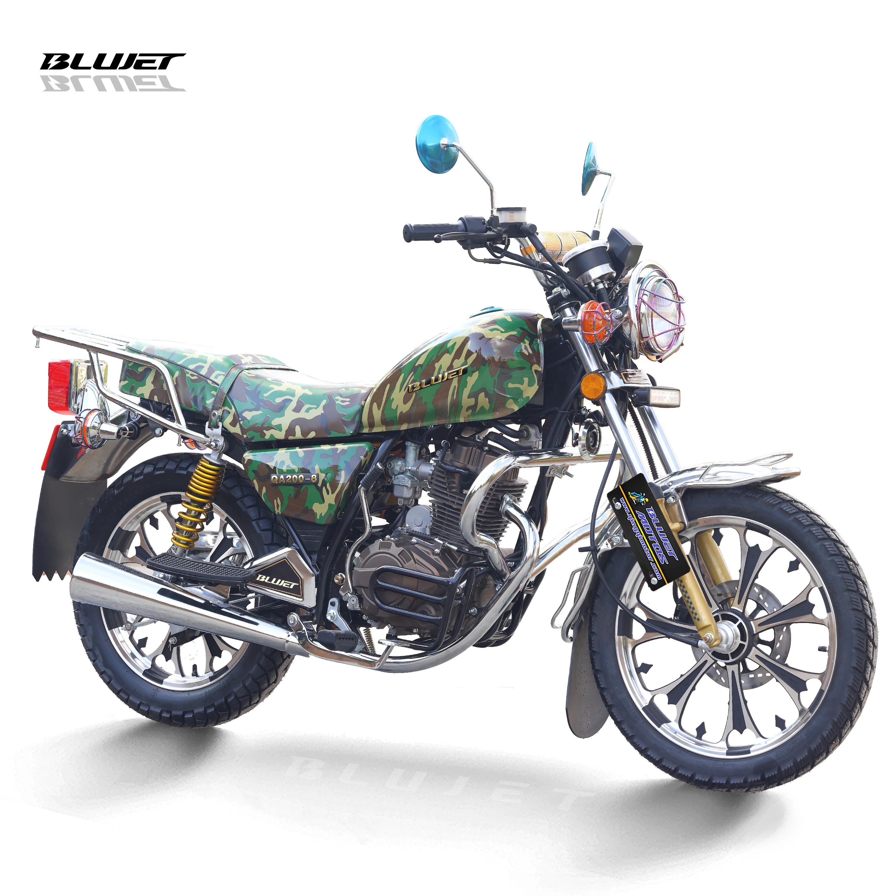 GN150  camo green  New 150cc street motorcycle push rod CG150 engine digital meter disc brake for Latin America market