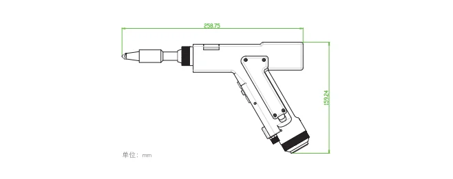 manual laser welding head spare parts laser welding machine wobble  laser welding head