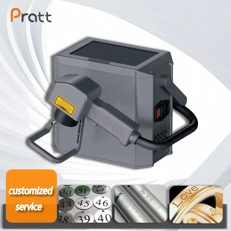 CNC 20w 30w 50w Handheld Fiber Laser Marking Machine Precision Designed for Flexible machine laser printer