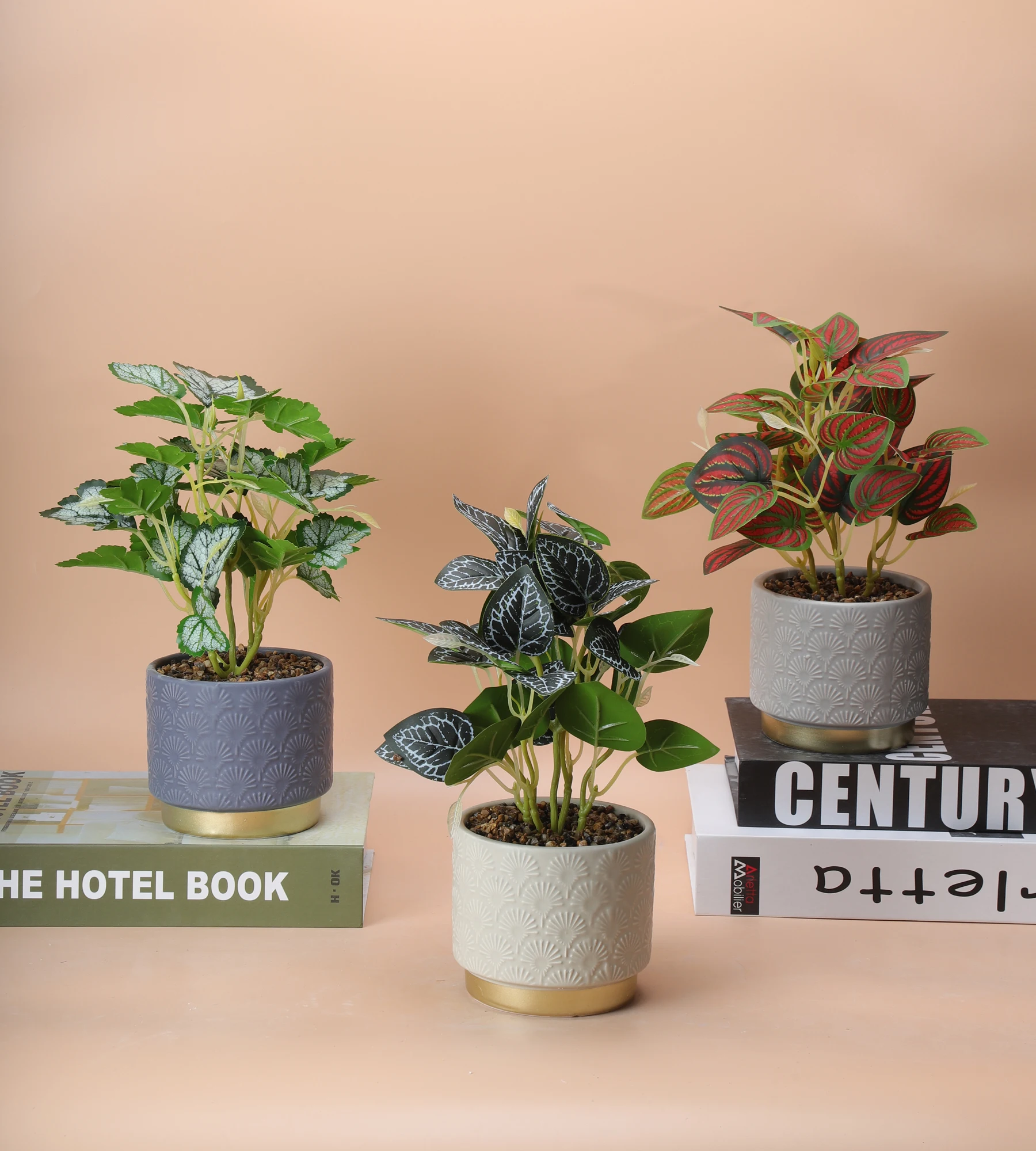 Hot selling indoor balcony courtyard garden  ceramic flower pots planters ceramic pots for plants