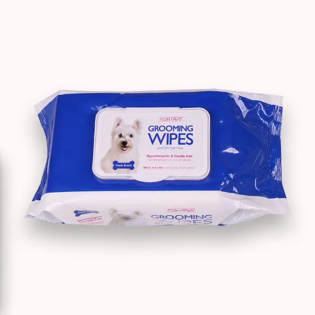 Customized 80PCS Dog cleaning paper towels pet eye wet wipes tear stain remover wipes