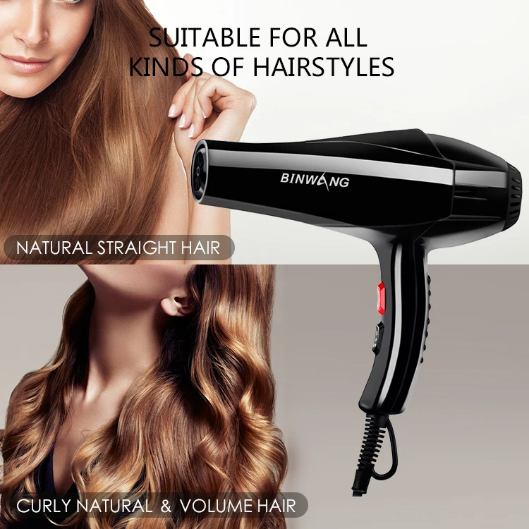 Wholesale 2200W Electric Ionic Salon Hair Dryer Professional AC Motor Concentrator Nozzle Portable Outdoor Use Custom