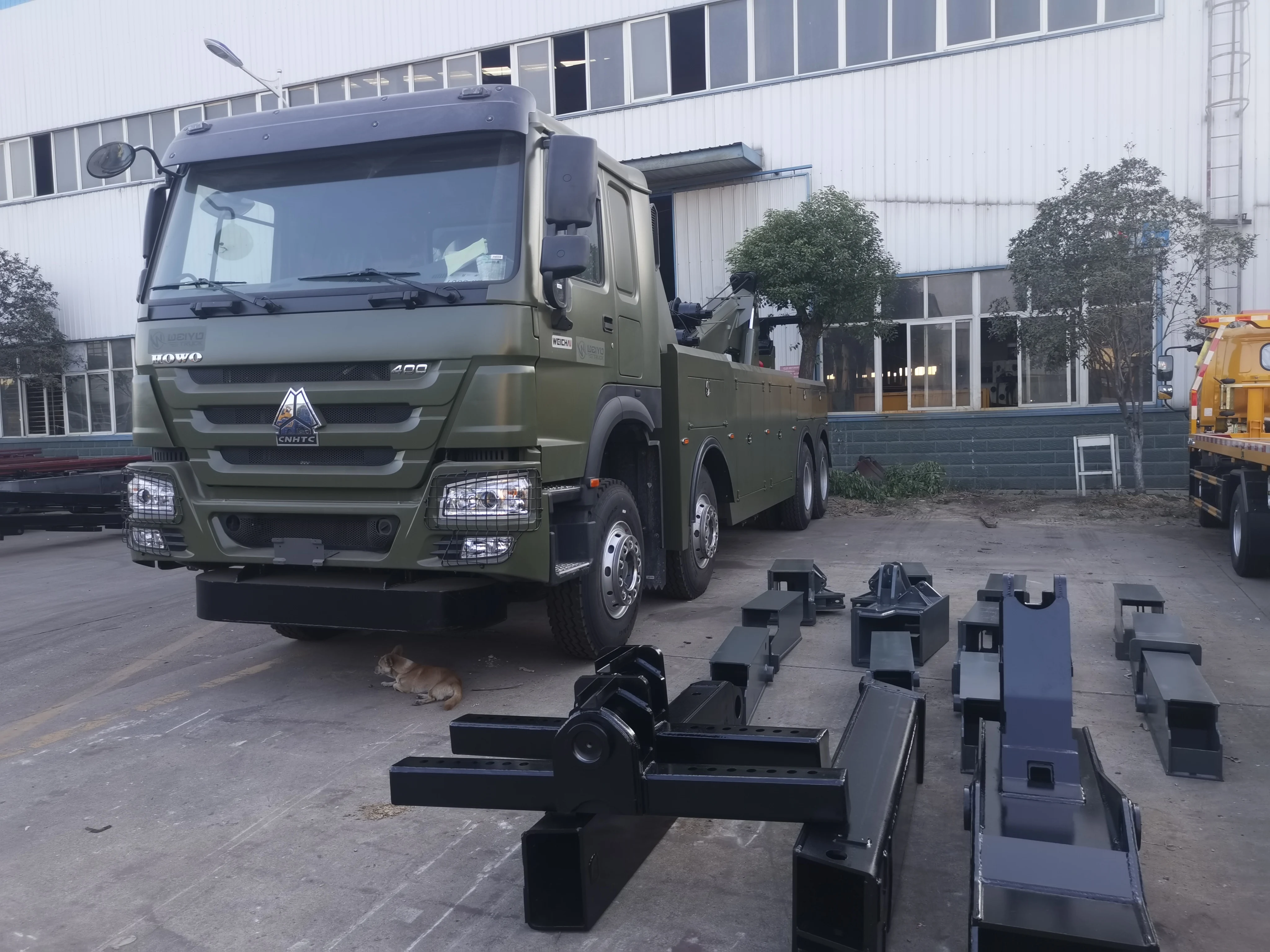 Factory Direct Sinotruk Euro II 8x4 30 Ton Wrecker Tow Truck Efficient Diesel Manual Used Convenient Trailer Wrecker One Tow Two