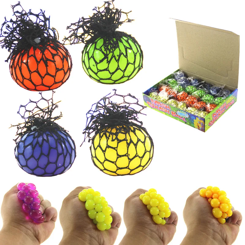 Hot Selling Led Flashing Spiky Ball Squeeze Glowing Ball Decompression Toy Balls For Kids And Adults
