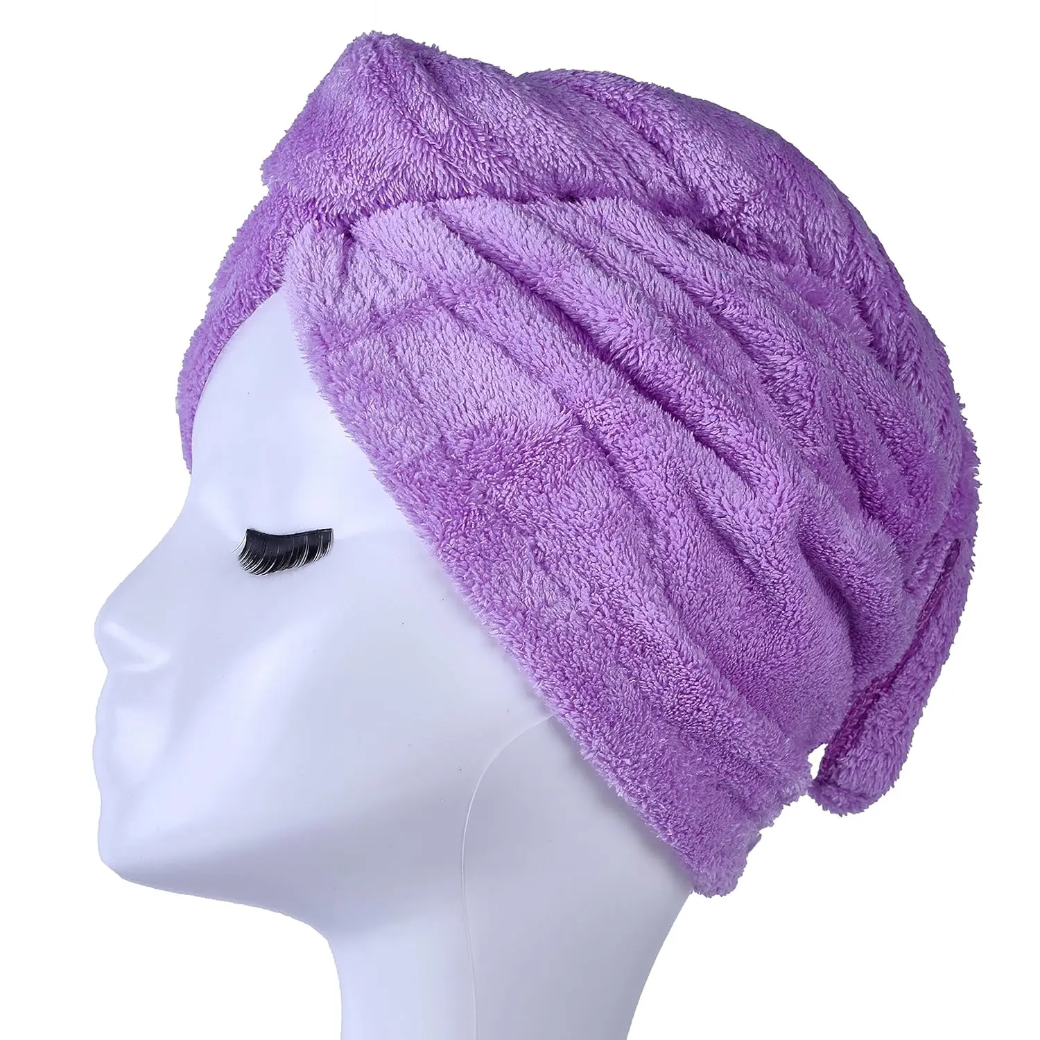 Luxury Rapid-Dry Hair-Drying Turban Hair Towel Wrap Ultra Soft and Absorbent Microfiber Towel for Hair