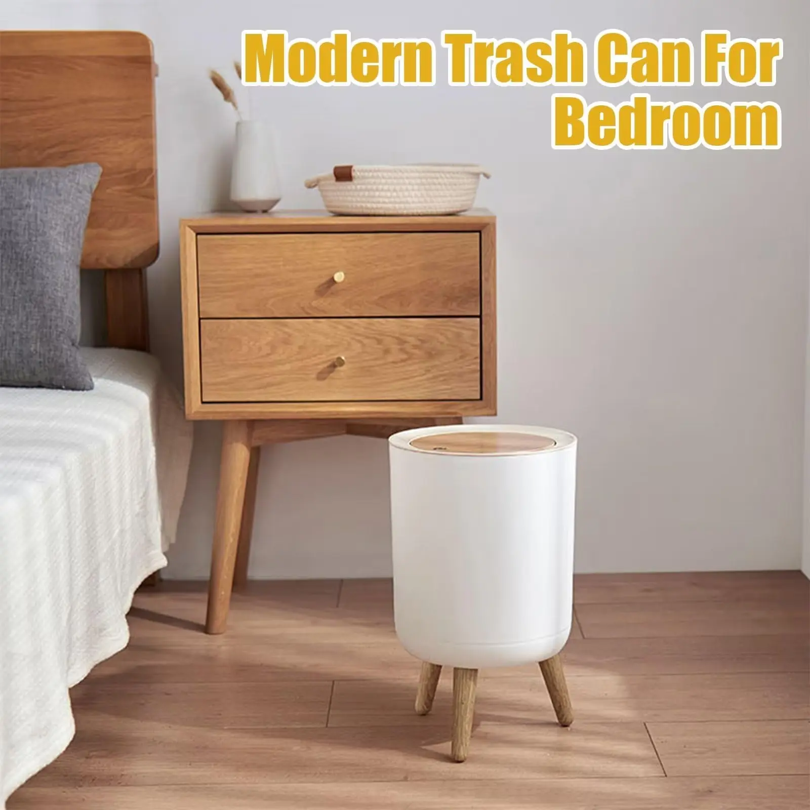 Wastebasket Dustbin Garbage Can Recycle Bin Plastic Mini Trash Bin For Home Bathroom Living Room Kitchen