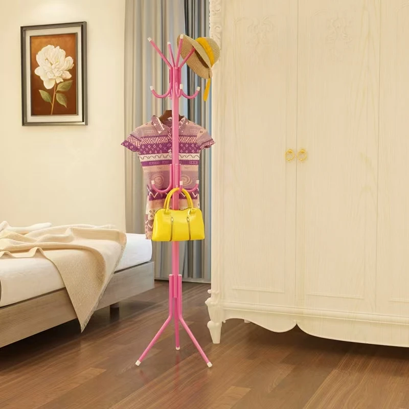 Clothes and Hats Rack Floor Bedroom Coat Hook Bedroom Vertical Tree Branch Shape Holder Hat Scarf Handbag Storage Hanger Rack