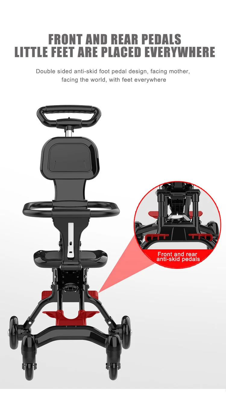 New Design 4 wheels lightweight pram doll travel system strollers carriages 3 in 1 baby stroller