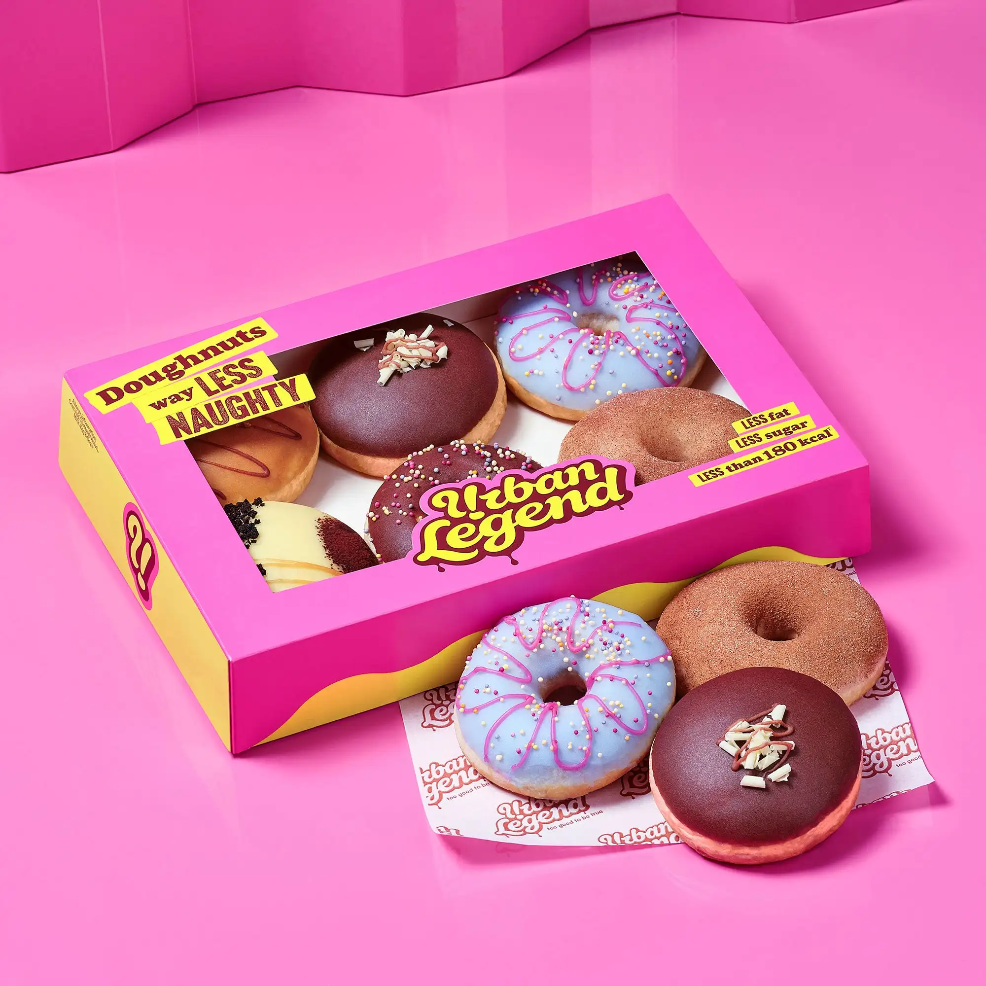Custom Logo 3 6 12 Pcs Mochi Donuts Cookie Paper Packaging Boxes Cake Pastry Crepes Bakery Takeaway Box Donut Box With Window