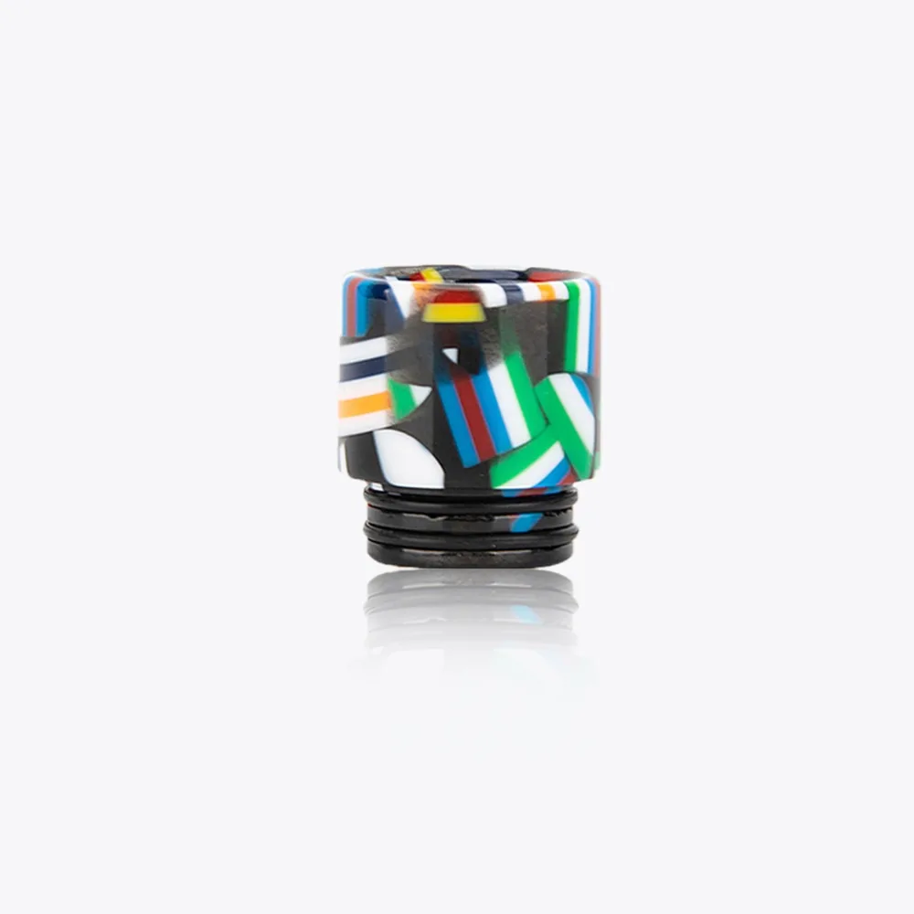 E Cigarettes Vape Accessories 810 drip tip Flag Colorful Drip Tip Epoxy Resins Mouthpiece for V8 V12 Prince Tank Atomizer rda