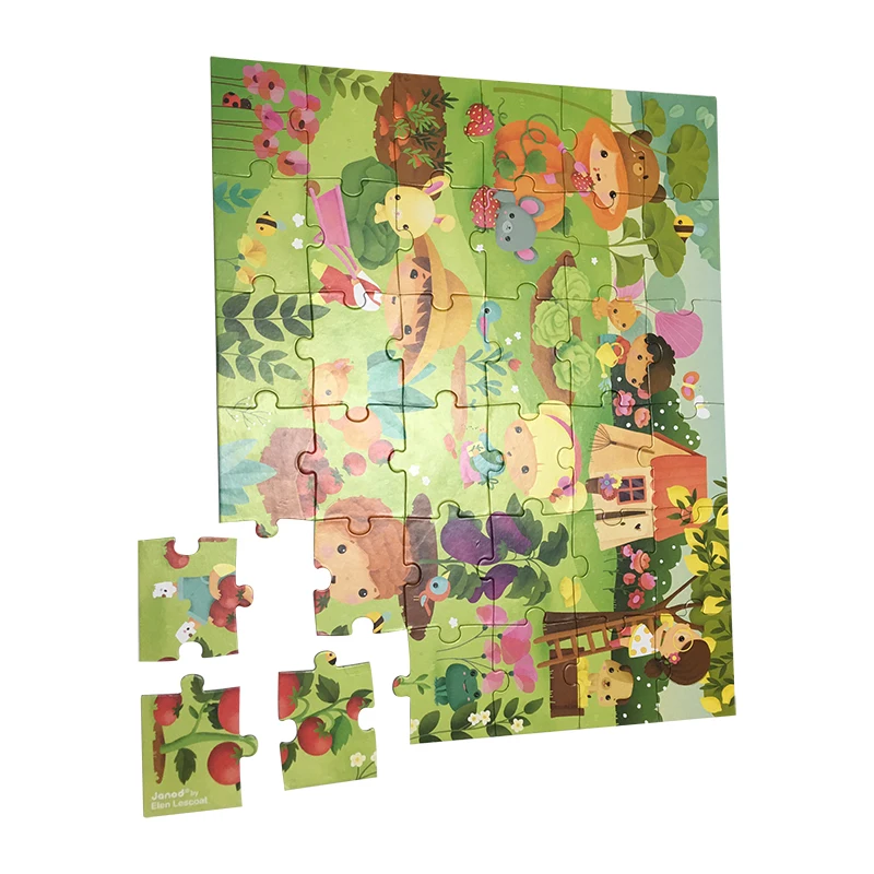 12 24 36 48 piece kids mini puzzle game with color box