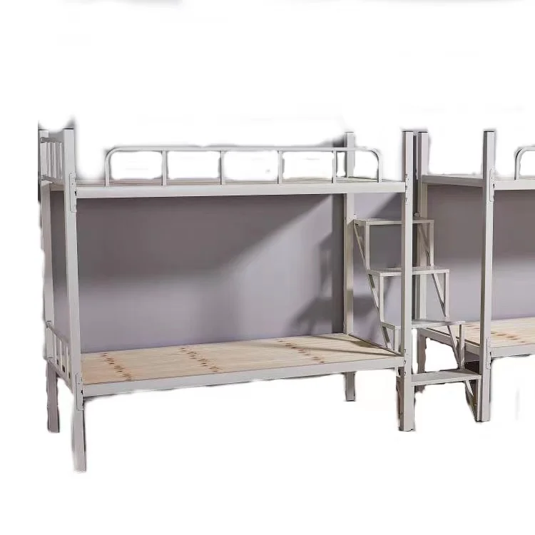 
Hot Sale High Quality Dormitory Ladder Dormitory Double Iron Modern Double Bunk Beds 