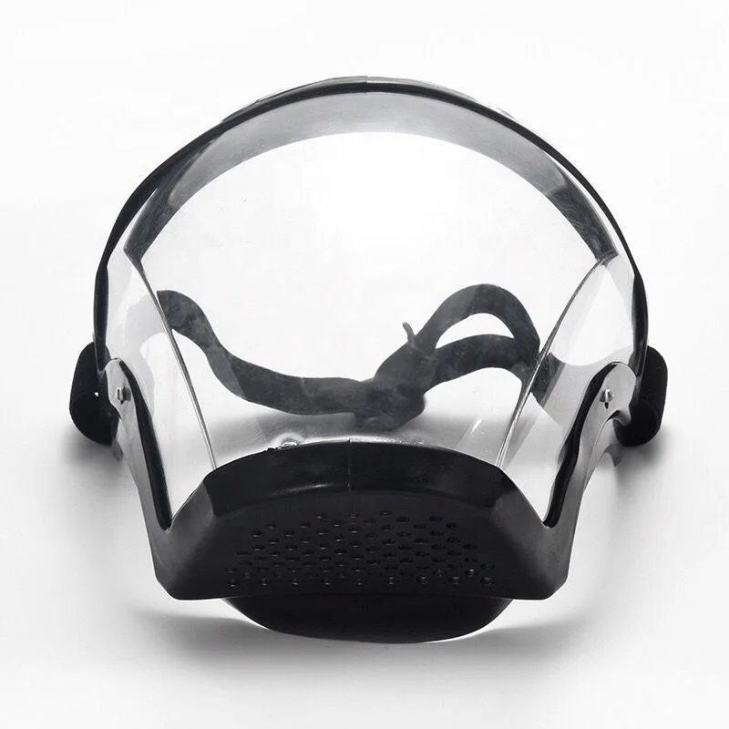 Wejump Transparent Full Face Shield Splash-proof WindProof Anti-fog Mask Safety Glasses Protection Eye Face Mask with Filters
