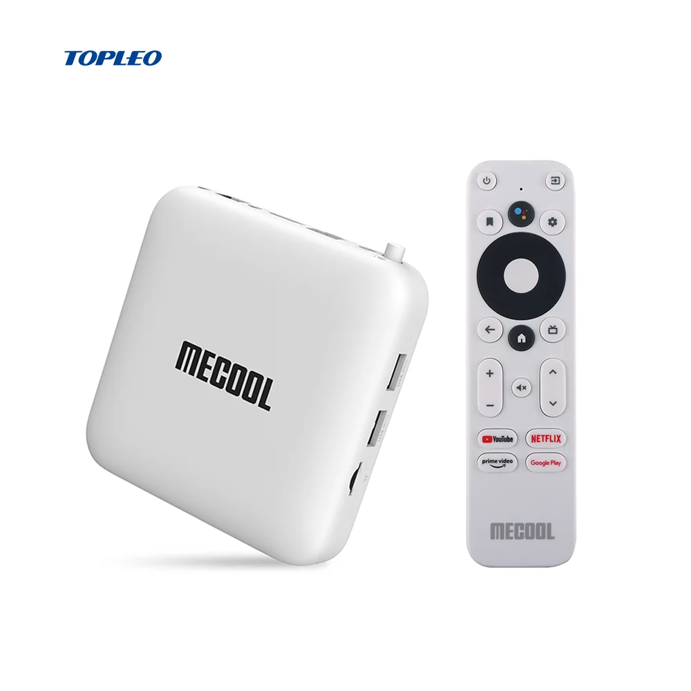 Topleo Android 10.0 KM2 smart tv box firmware media player selling android tv box