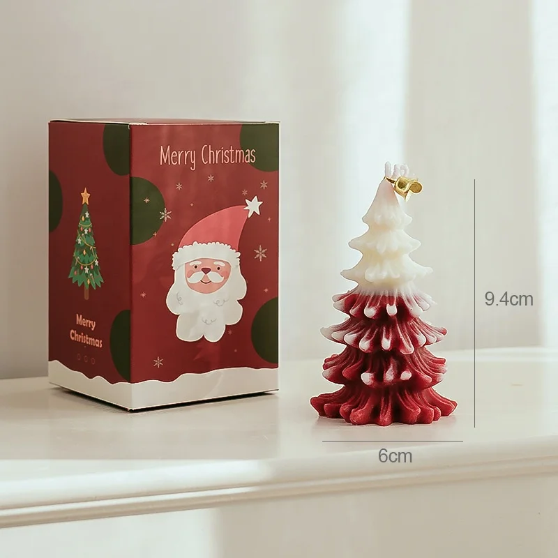 New Design Candle Christmas Candles in Gift Box Candle Christmas Decor