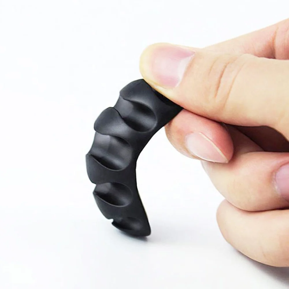2 holes silicone cable organizer usb cable   clip  for wires management