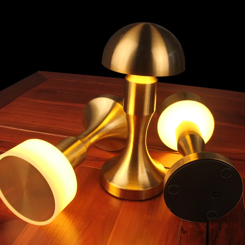 Led Bar Table Lamp Touch Dimming Cordless Rechargeable Desk Lamp Coffee Living Room Restaurants Lamp Gold Small Modern 80 115
