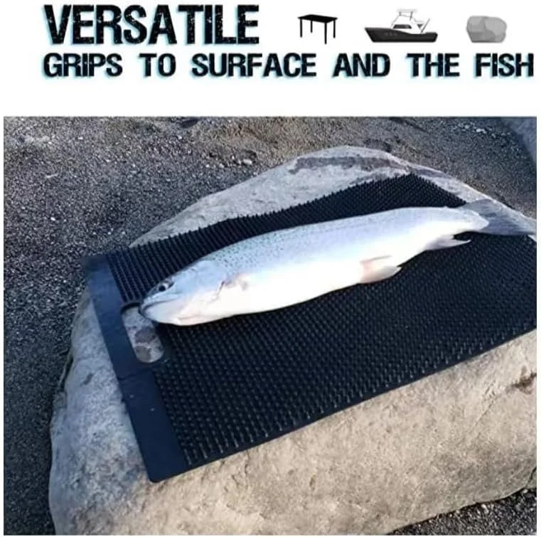 Fashion Fish  Mat Non-Slip Fillet Mat for Fish Cleaning and Cutting Board Portable Durable Easy to Clean Fishing Gear