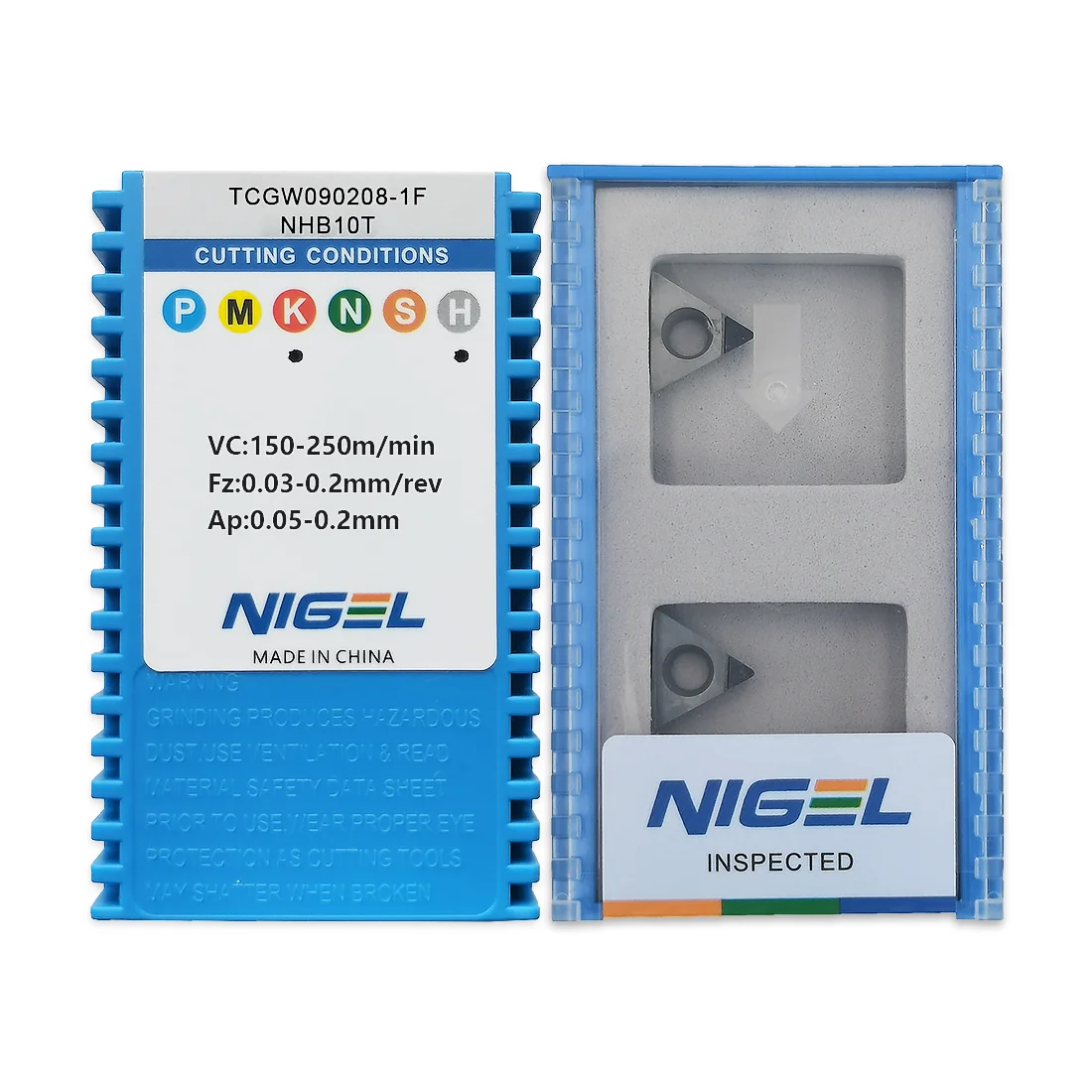 Nigel CNC Metal Lathe Cutting Tool CBN Diamond Tips TCGW090208 Turning Inserts For Aluminum Steel Processing