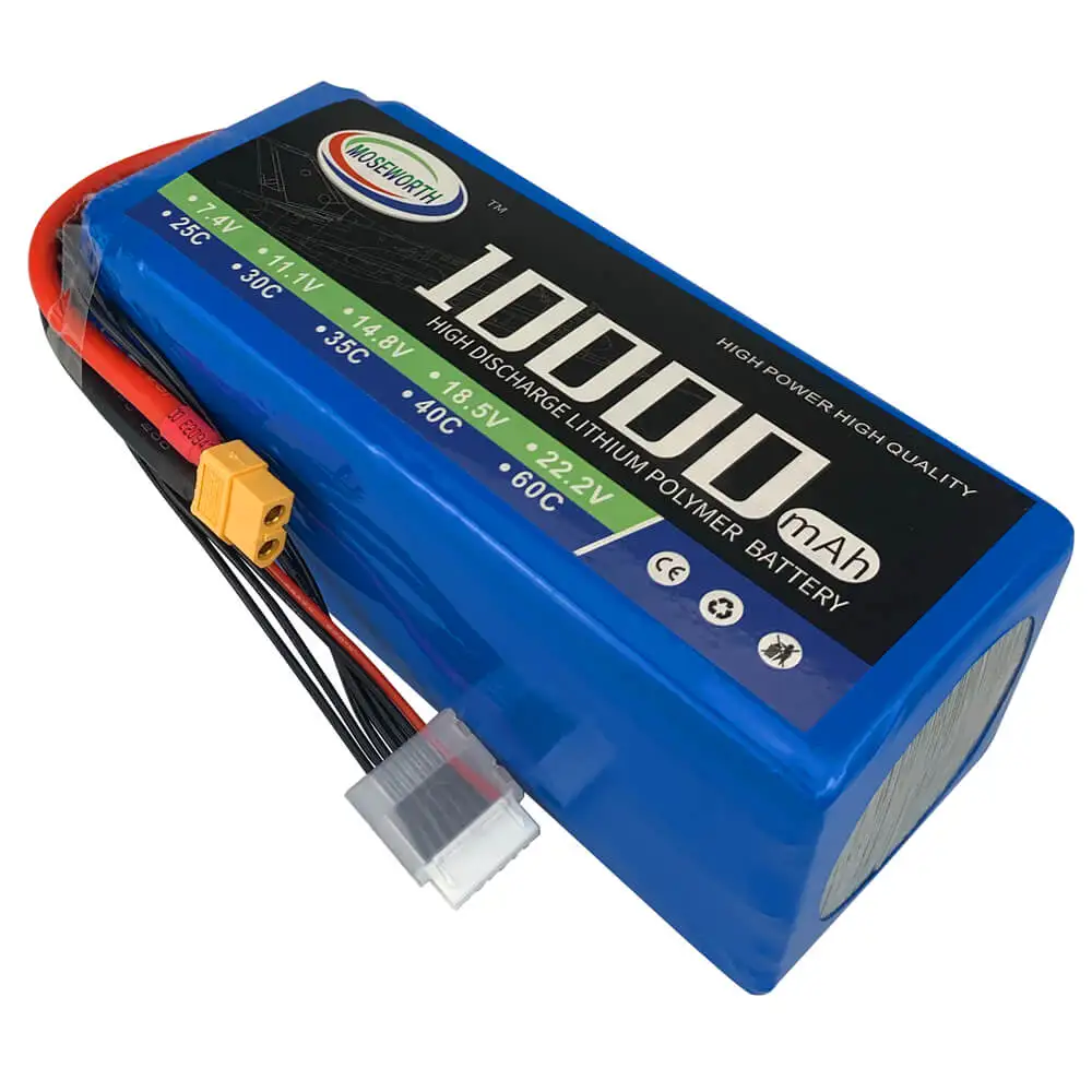 OEM 22.2V 6S 8000mah 10000mah 12000mah 16000mah 22000mAh 25C RC LiPo Battery RC Car Agricultural Spraying Drone