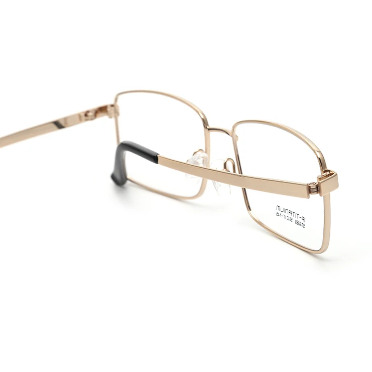 Модная оправа для очков квадратной формы титановые оптические очки близорукости полная
