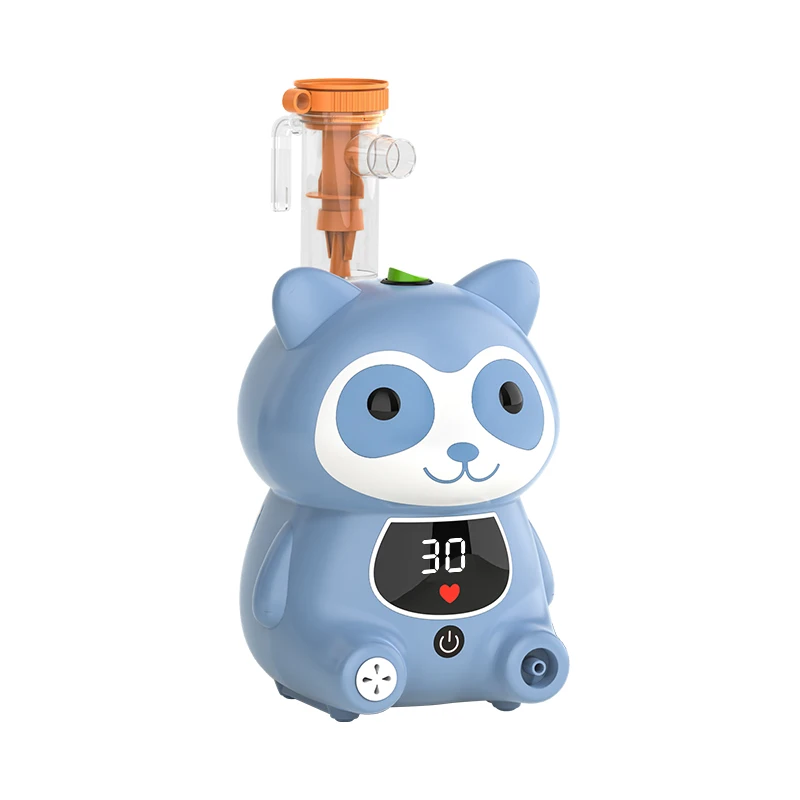 Fitconn Digital screen blue color Mask and mouth type Factory connector accessory nebulizer system With digital display