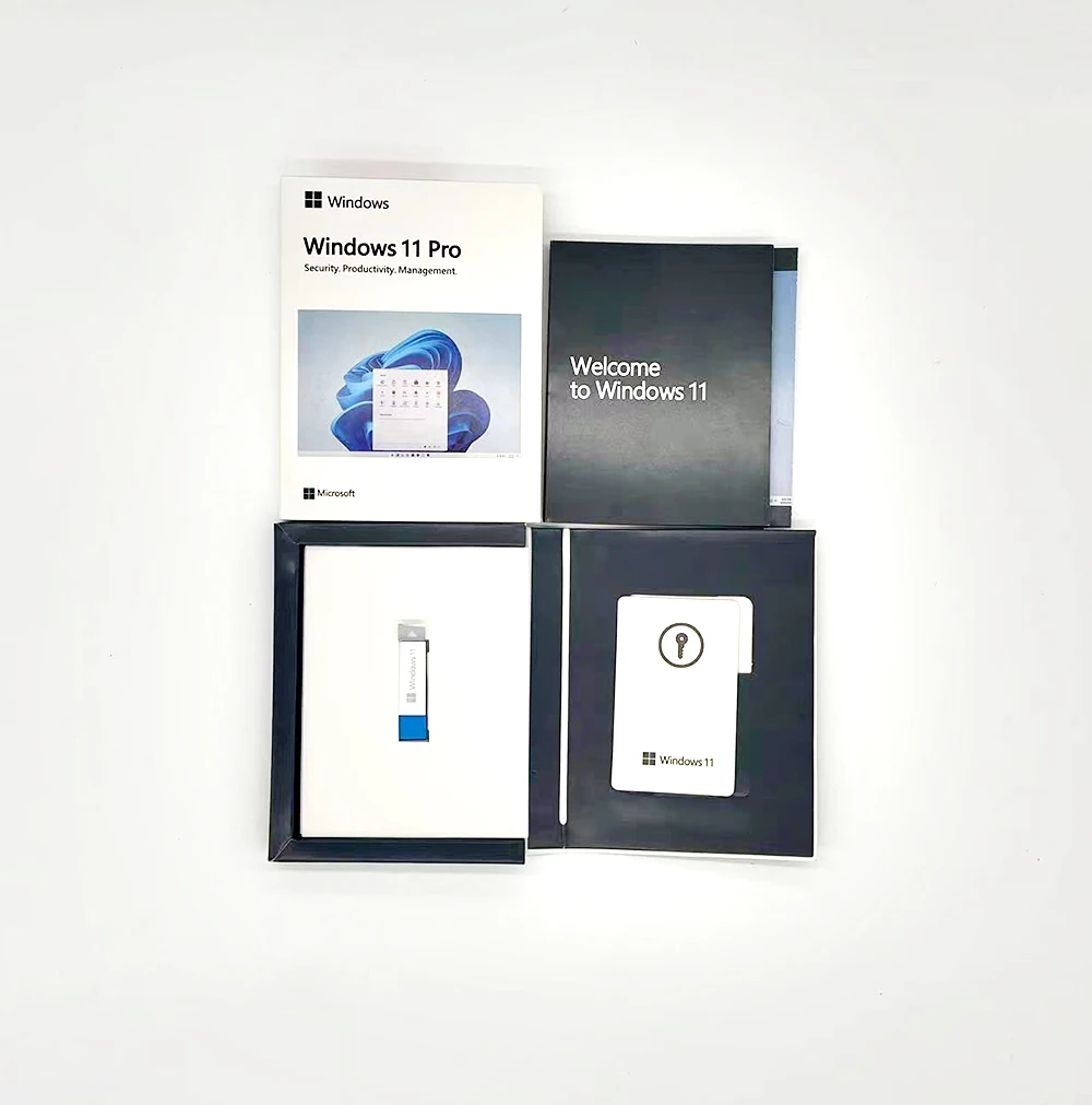 Горячая Распродажа Windows 11 Pro USB Box 100% онлайн цифровая Лицензия Быстрая