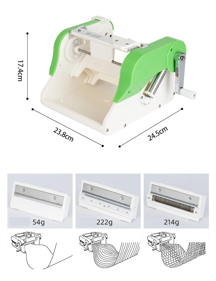 Multi Purpose Kitchen Manual Food Vegetable Grater Slicer Potato Cheese Grater Plastic Kitchen Utensils Making Machine Green