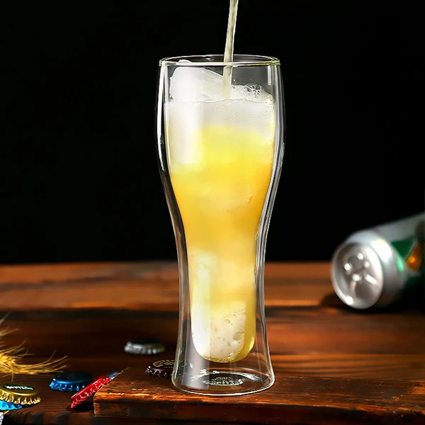 
high quality double THICK walled hand blown beer glasses 