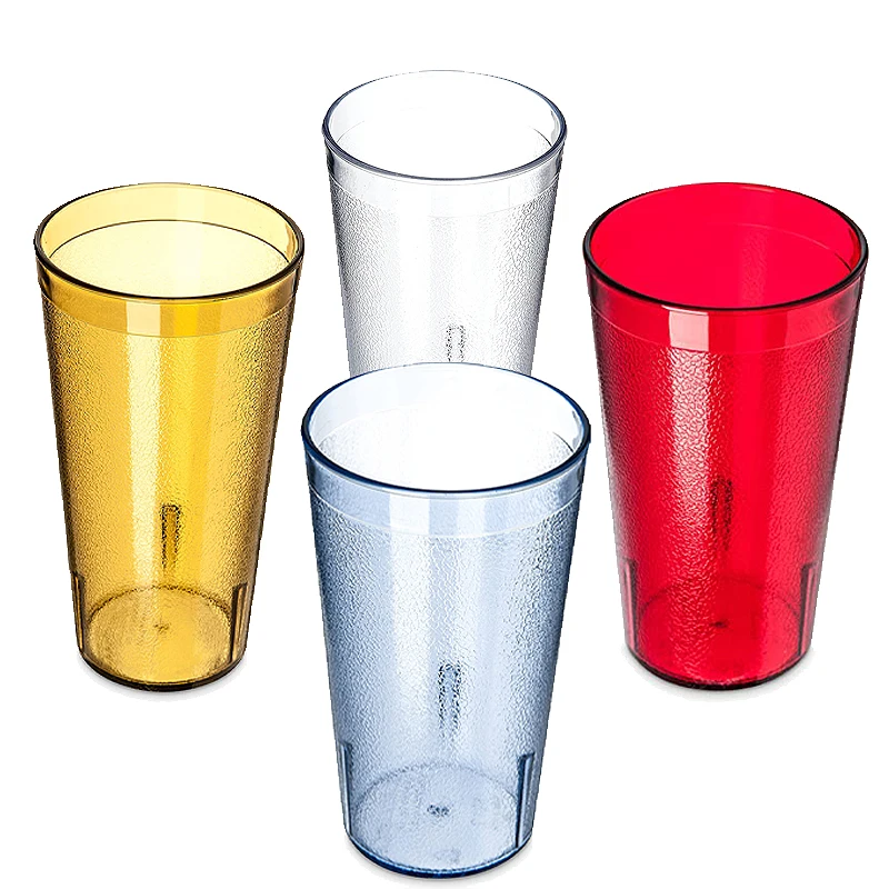 Wholesale Reusable Plastic Beverage Cup Colorful Custom Tumbler Cups In Bulk