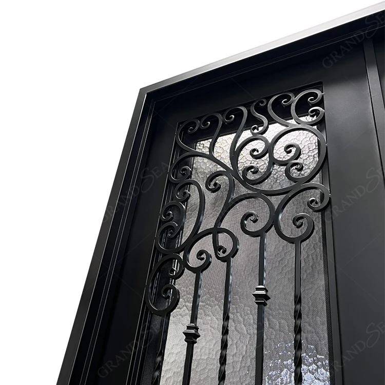Grandsea Top Grade Customized Luxury Modern Villa Front Entry Iron Gate Security Entrance Wrought Iron Gate Modern