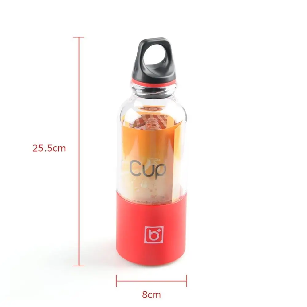 
Juicer Factory 500ml 2 Blades Juicer Cup Portable Usb Juicer Blender Bottles Usb Blender 