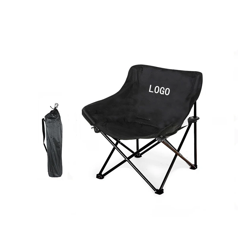 Custom Portable Moon Chair for Outdoor Camping Auto Insurance Agriculture Education Folding Design