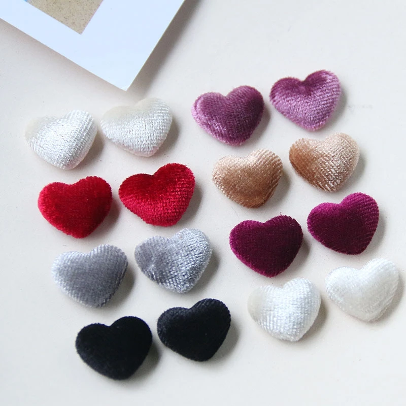 
Winter Gold Velvet Plush Peach Heart Button Patch Earring Accessories Diy Handmade Accessories Earrings Headdress Material 