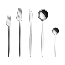 Быстрая доставка рестораны Свадебный 18/10 матовый позолоченный столовые приборы из нержавеющей стали столовые приборы посуда набор