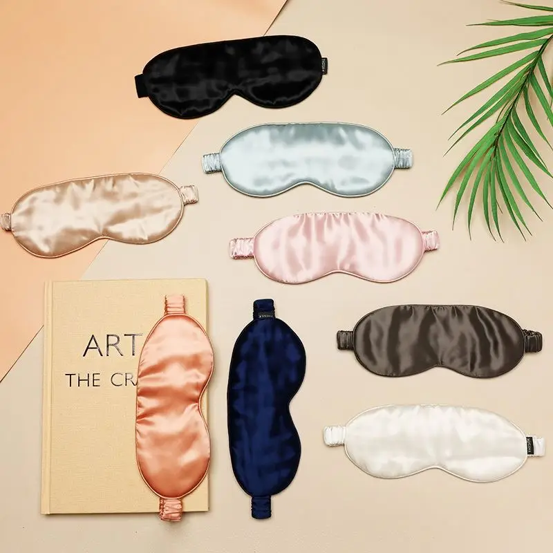 Taihu Snow Custom 25Mm Pure 100% Mulberry Luxury Silk Sleep Heat Eye Mask Logo