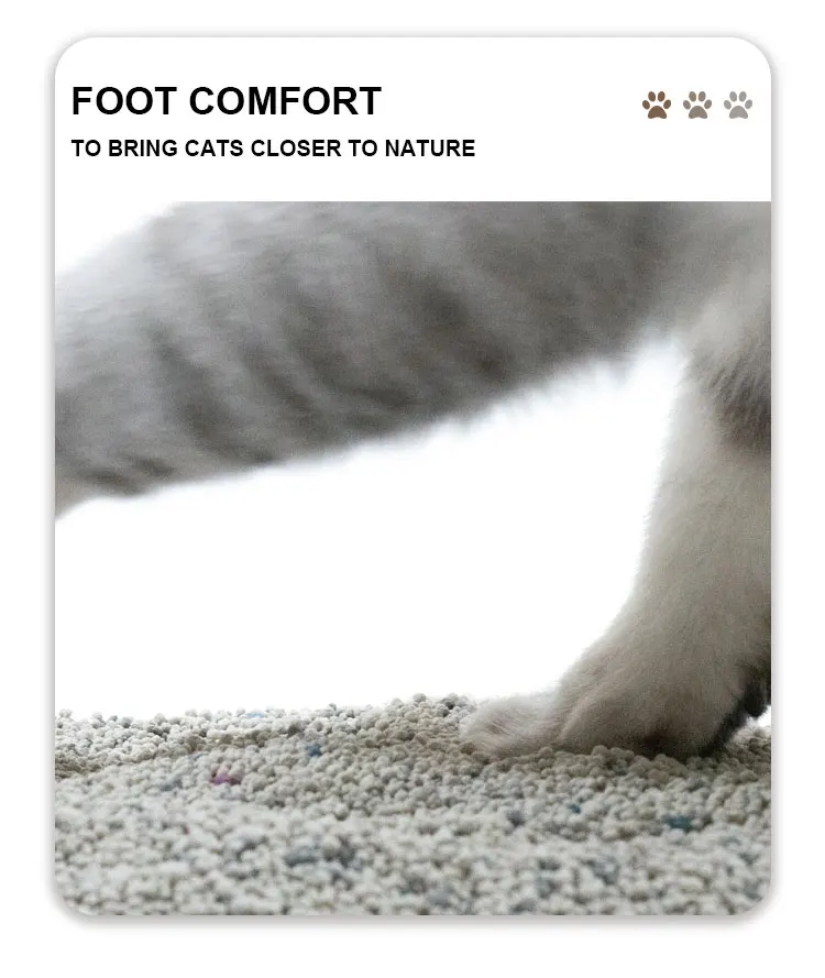 Hot sell coffee scent dust-free strong clumping ball shaped bentonite cat litter