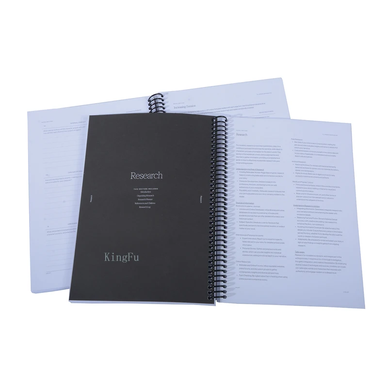 Printing in China Custom Making Planner Notebook Journal Spiral Bound Book Printing Service