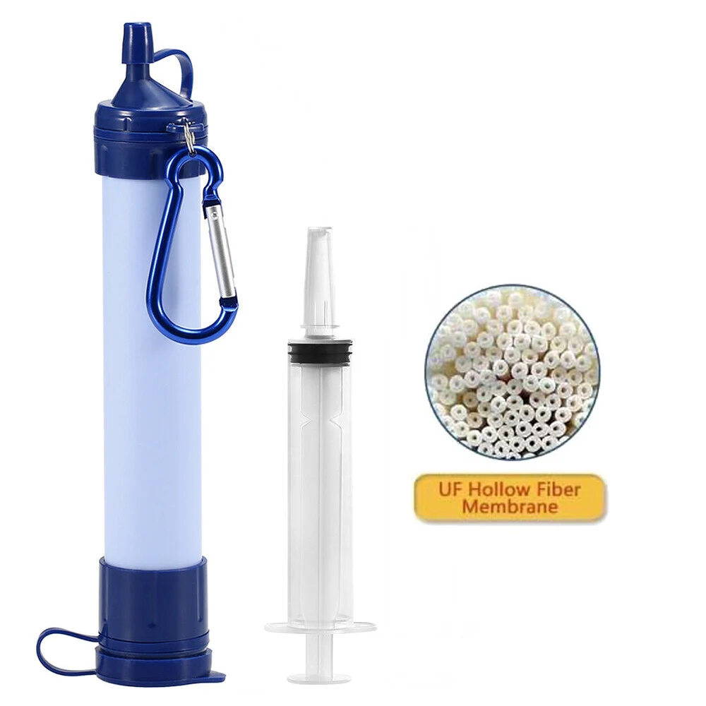 Outdoor Water Purifier Camping Hiking Emergency Survival 4500L Volume Personal Water Filter Straw