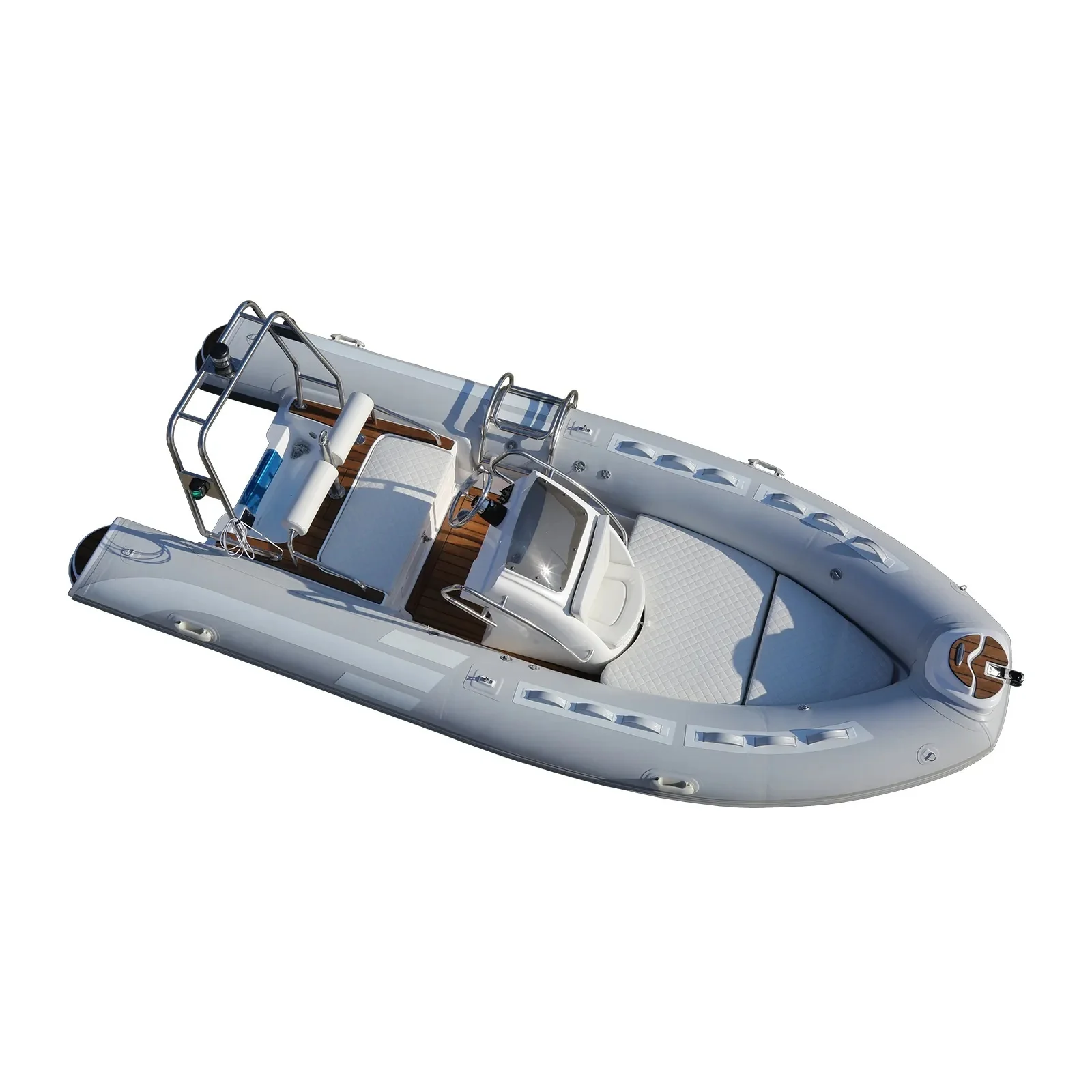 Fishing Boat Rib Inflatable Luxury Lakes & Rivers for Sale 2025 Newest Rowing Boat
