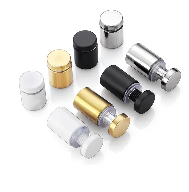 black color led standoffs plastic acrylic push standoffs screws fixing