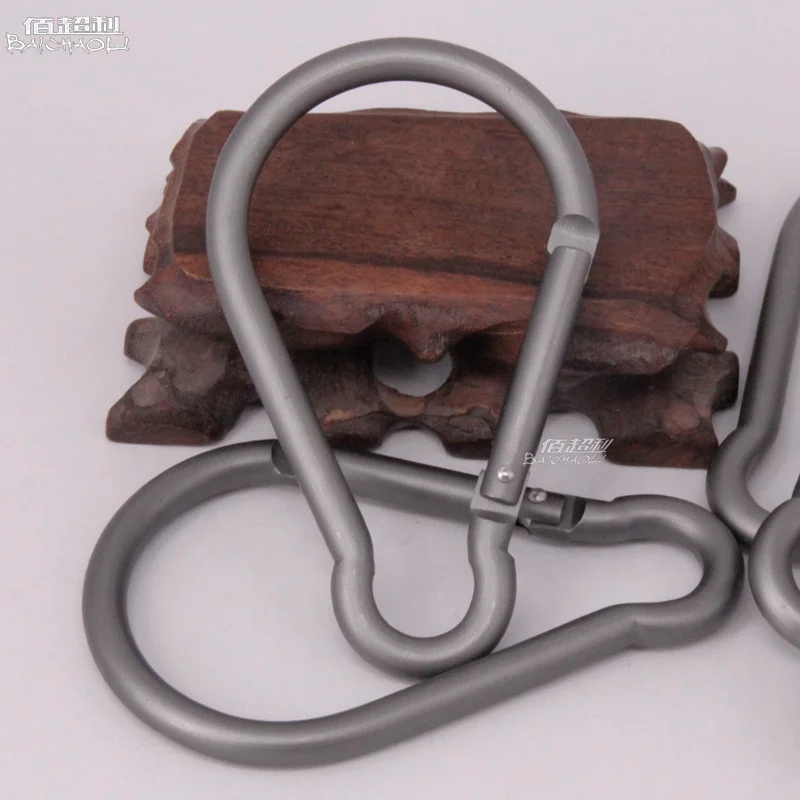 Baichaoli 10# gray  light bulb Aluminum alloy  snap hooks carabiner