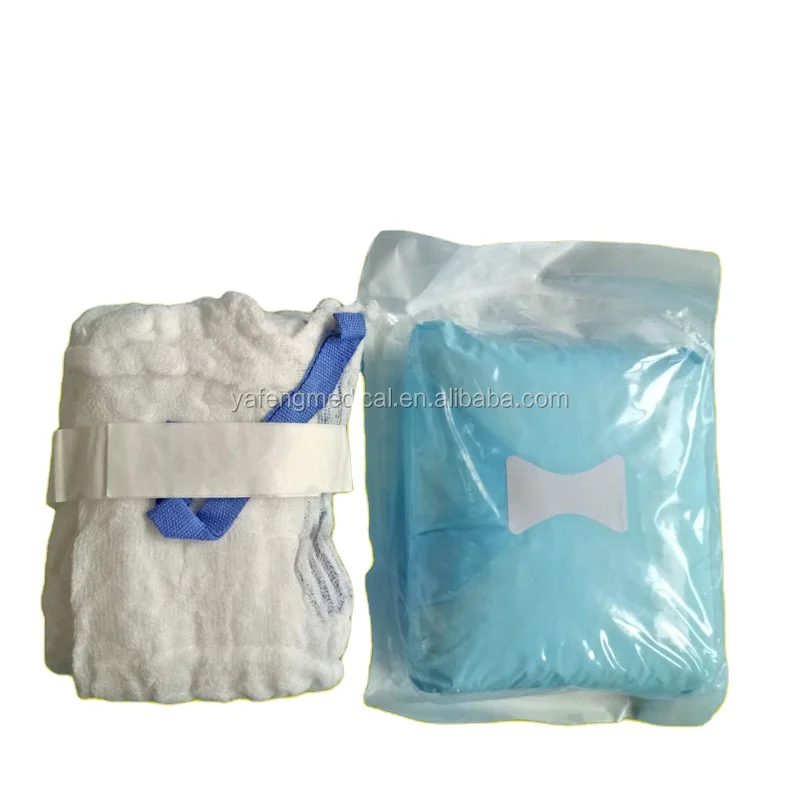 EO sterile double paper packing medical surgical lap sponge