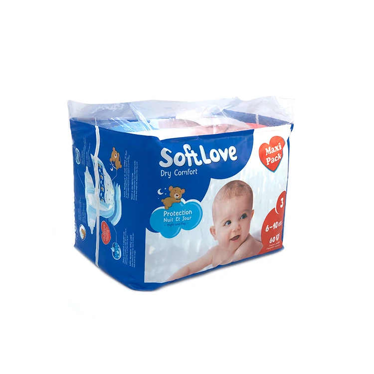 Softlove OEM Pampering Baby Diapers Huge Absorption Soft Baby Diapers