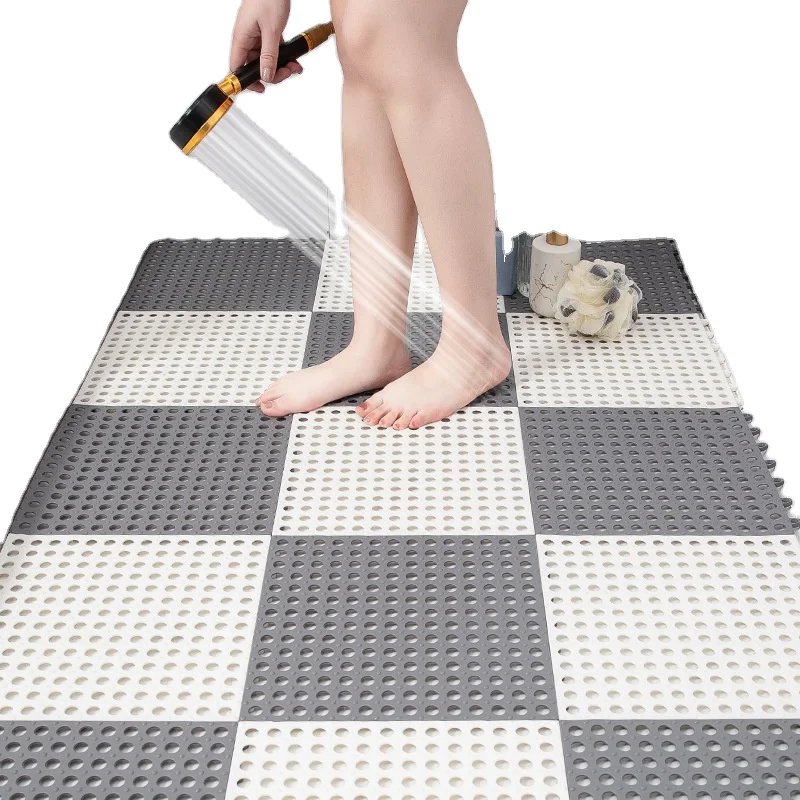 Bathroom Non Slip Mat Spliced Floor Mat Household Toilet Shower Room Bathroom Floor Mat Waterproof Septum